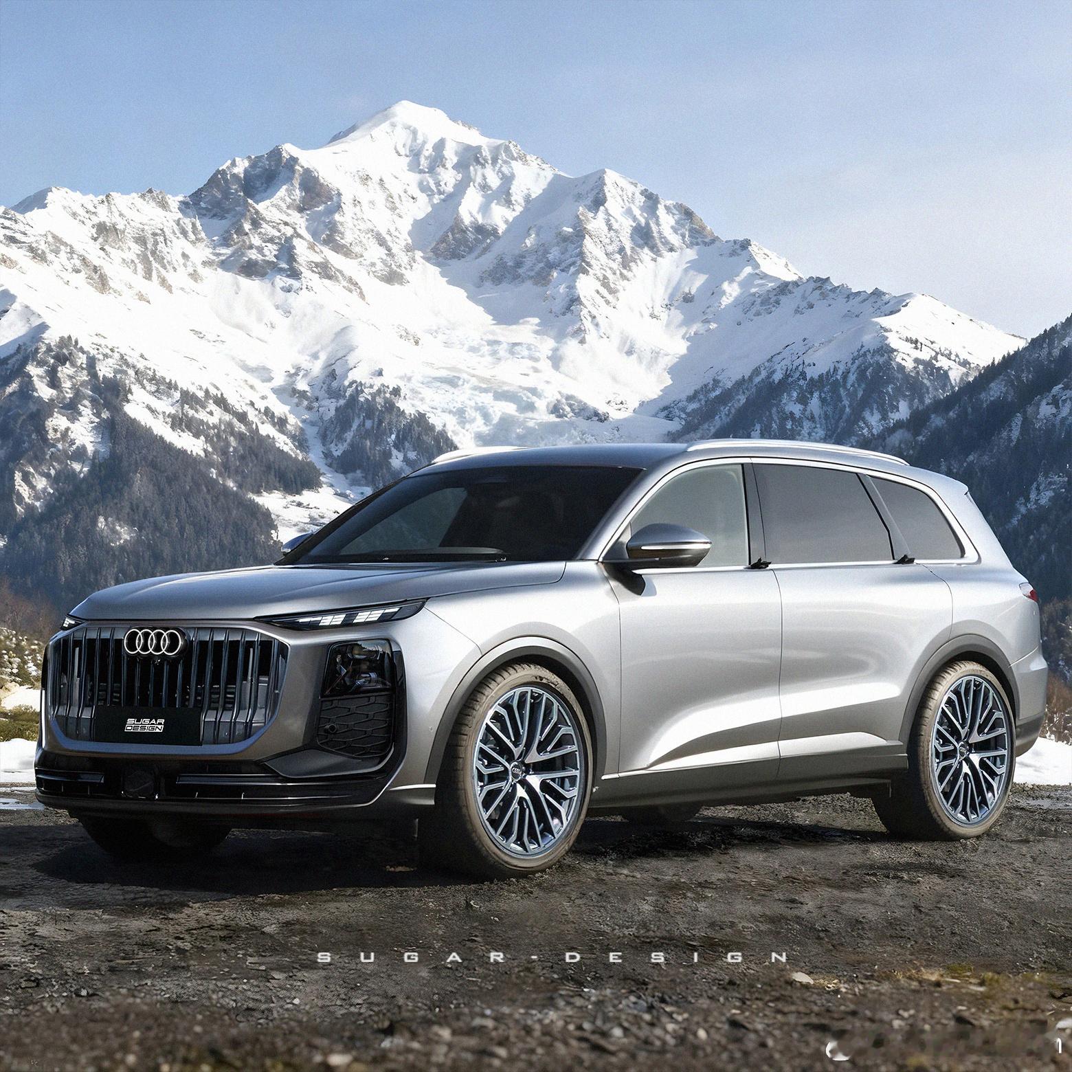 豪气顿生！奥迪Q9新车设计预览！在BBA的全尺寸SUV中，奔驰有GLS，宝马有X