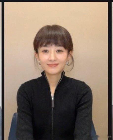 赵丽颖直播刘海造型