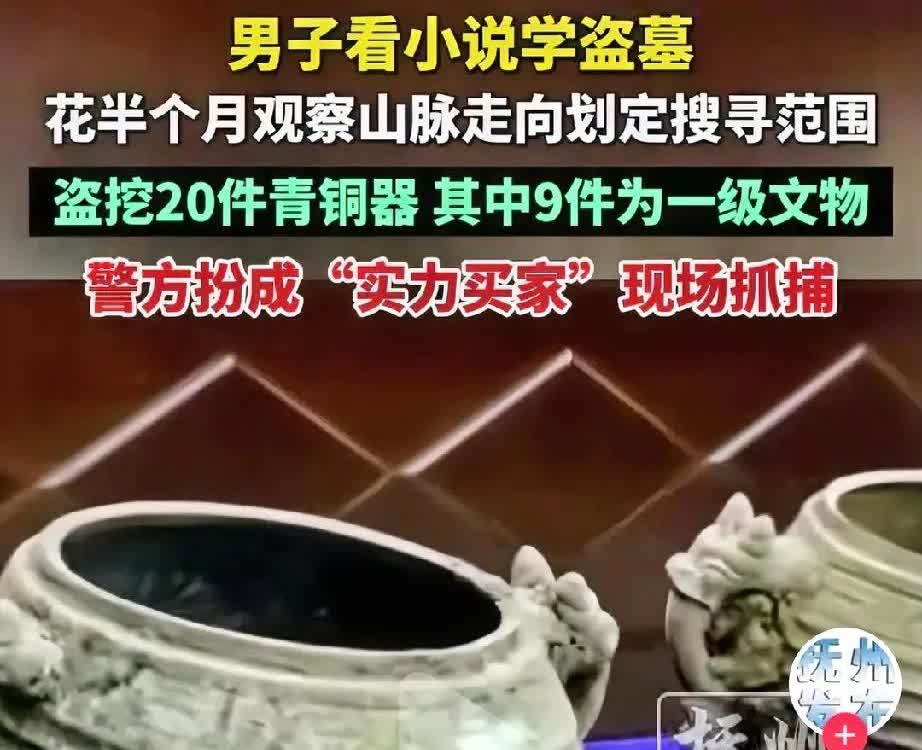 魔高一尺，道高一丈。男子看小说学盗墓，花半个月观察山脉走向，规定搜寻范围，再