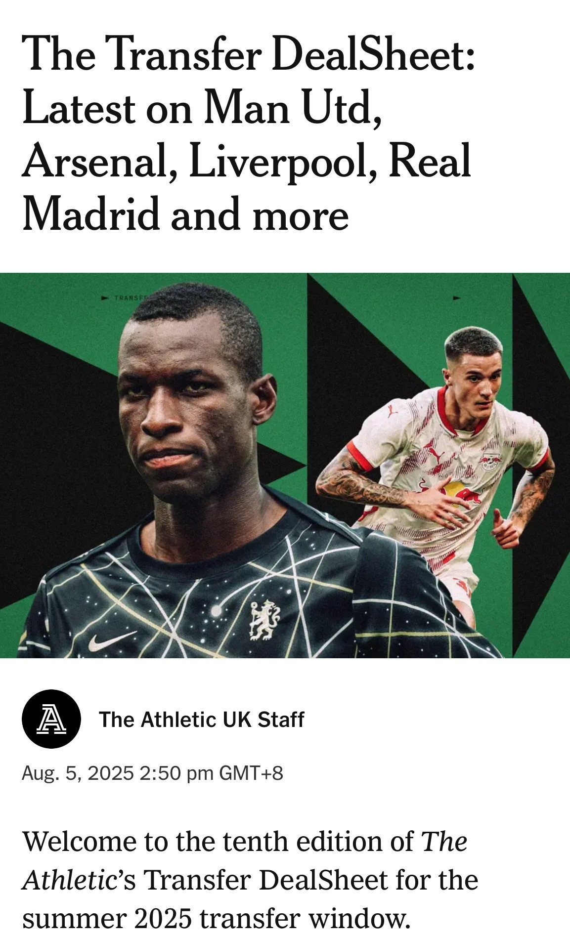 TheAthleticJamesMcNicholas：过去一周以及下一步阿