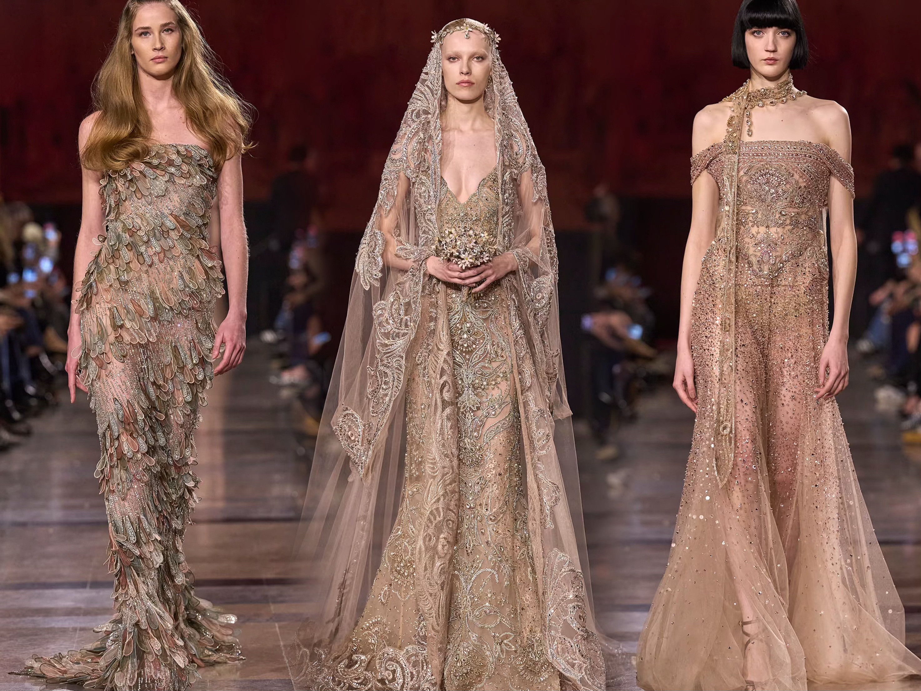 ElieSaab2026春夏高定系列，58套Look，这季是沙丘风吹向