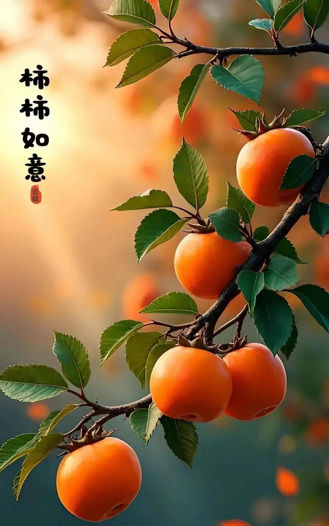 柿柿如意，心想事成！
