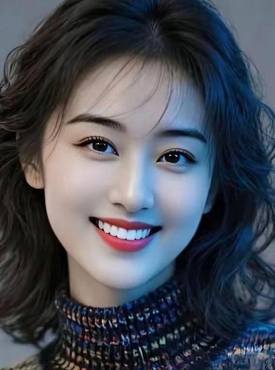 笑颜如花绽，春光满面生。