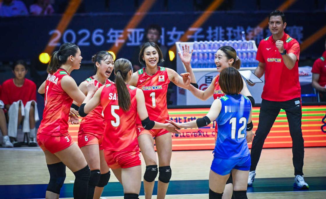 卫冕冠军压力大了，恐无缘决赛，日本女排太强了2026年亚洲女排锦标赛下半区1/