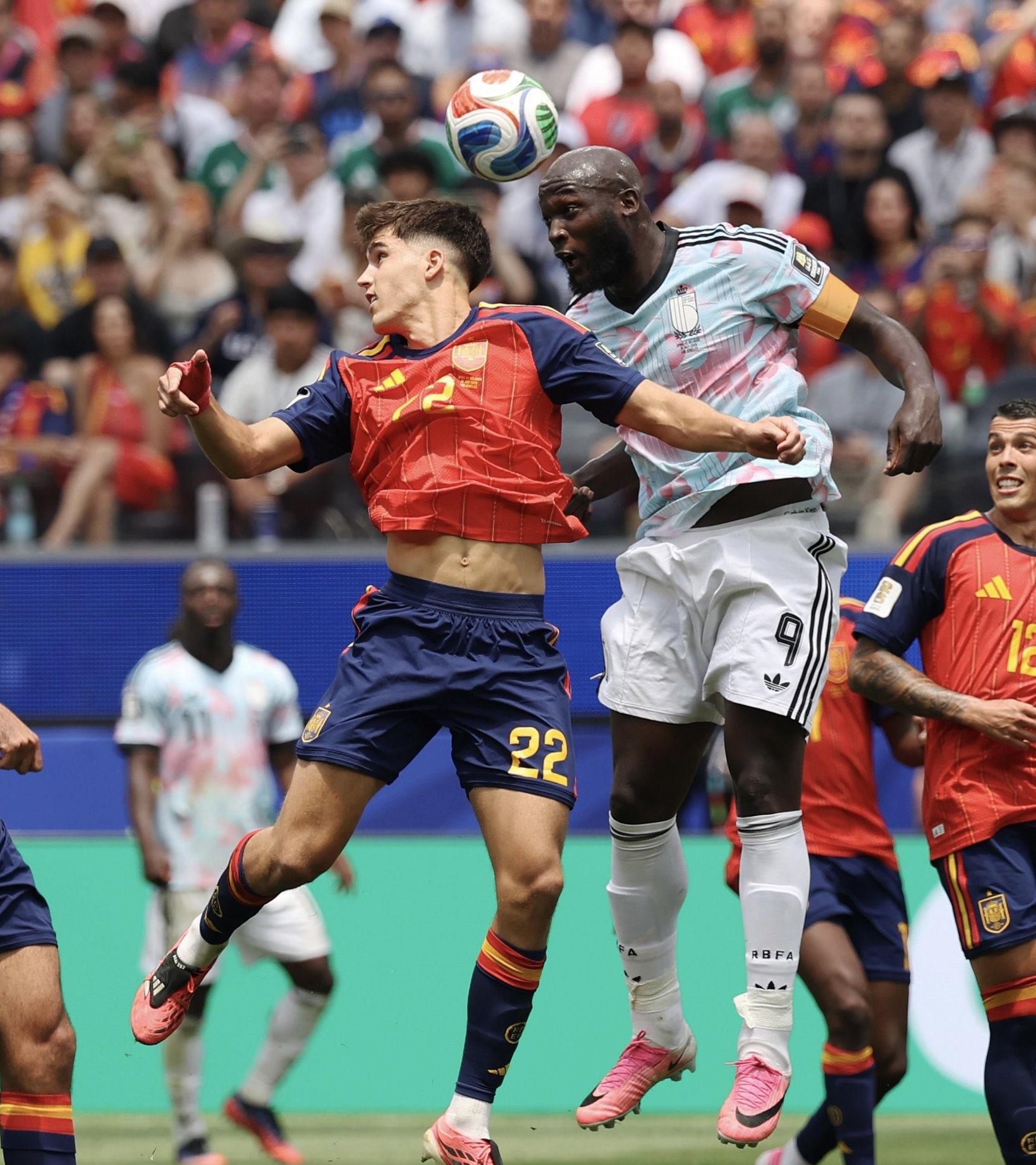 🏆巴萨球员世界杯战报⬇️🇪🇸西班牙2-1比利时🇧🇪：亚马尔、奥尔莫、
