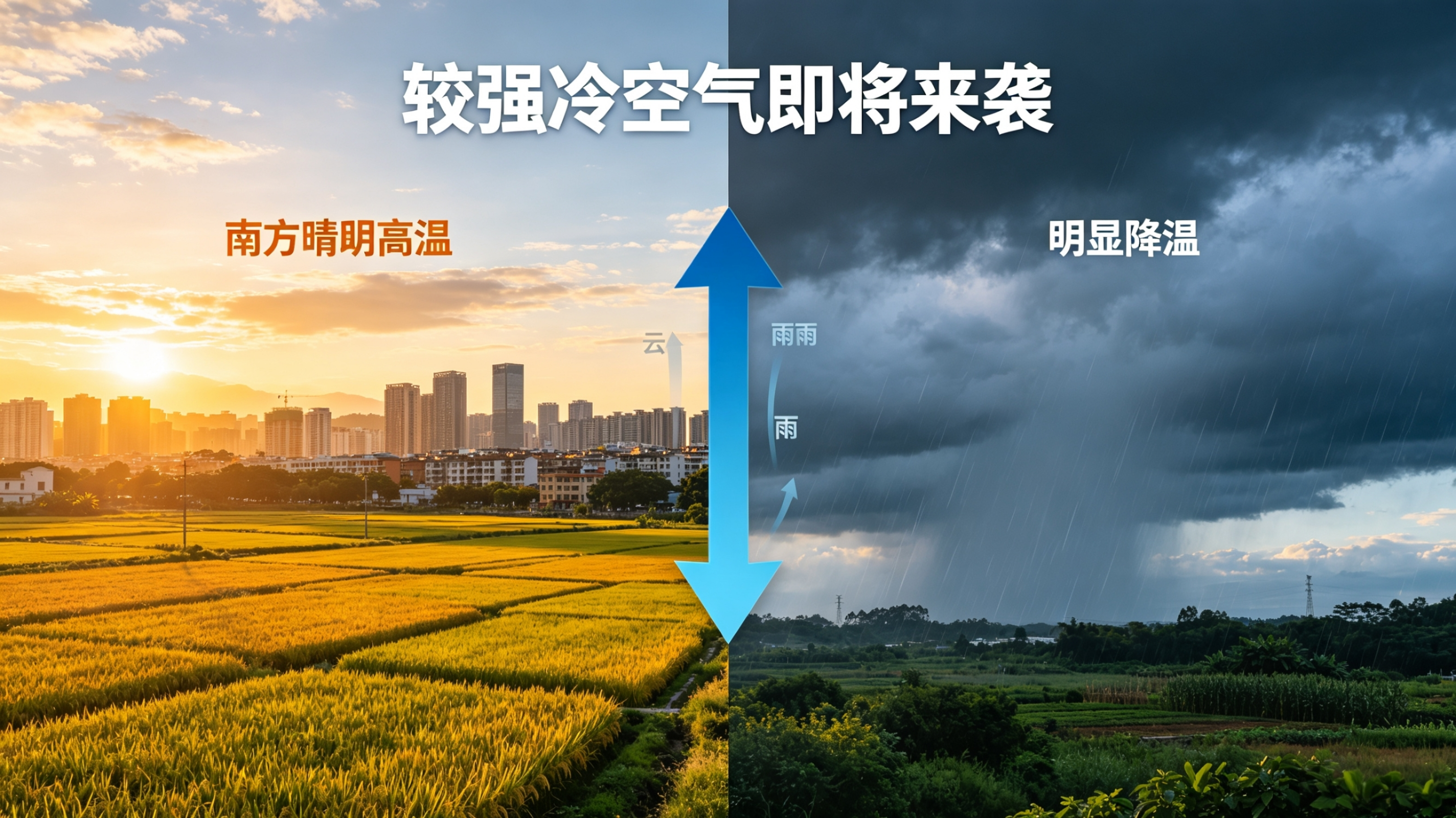 《南方闷热一直持续到月底，强冷空气已经蓄势待发，气温马上就要发生大的变化》目前南方很多地方仍然处在闷