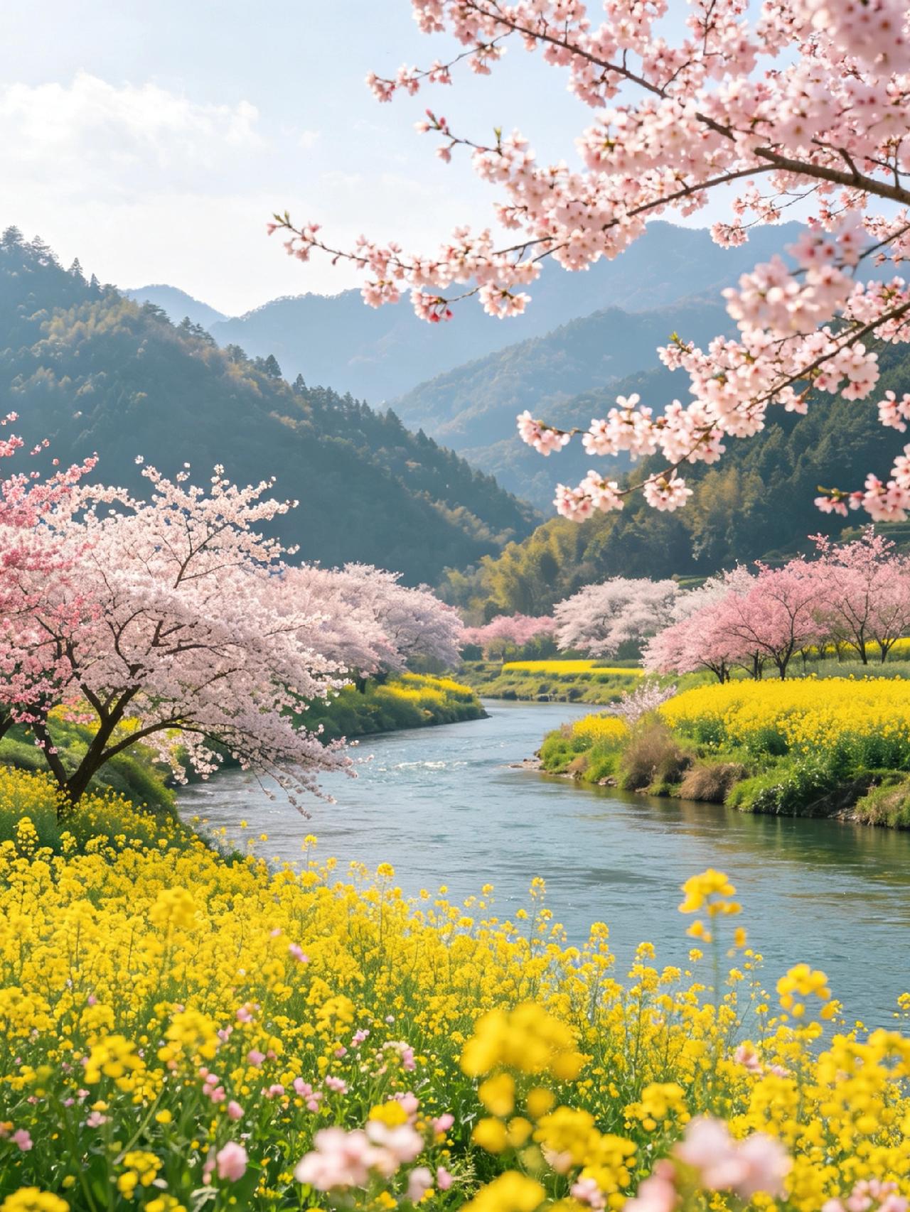 你愿意晒出镜头里的春天吗当然愿意。镜头定格烂漫春光，山河舒展，繁花盛放，把温柔春