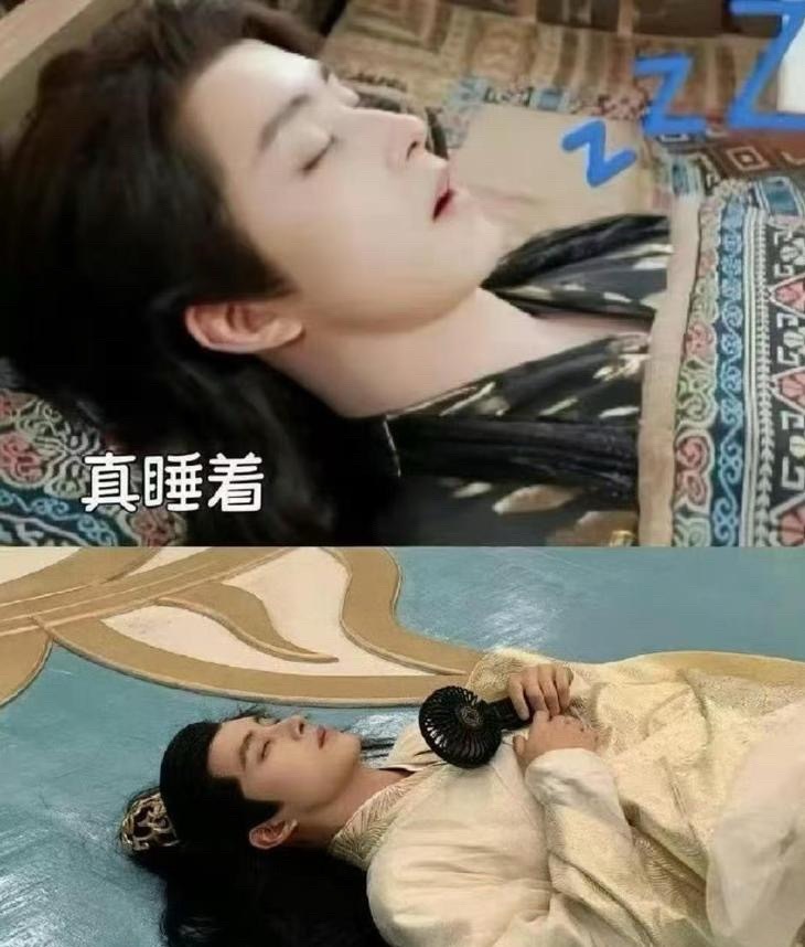 睡着了装睡真的是一目了然啊