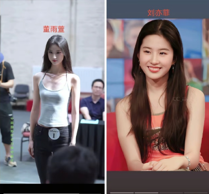 女神刘亦菲还没有老去，又出现了一位女神“董雨萱”，他俩长的太像了，那一双丹凤眼，