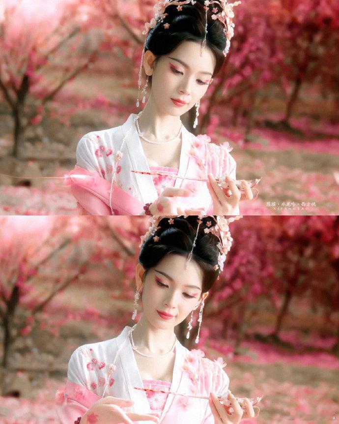 你是说陈瑶演邪恶水蜜桃吗咱就是说陈瑶这次剧里面的造型也太美了点吧，是西方桃还是