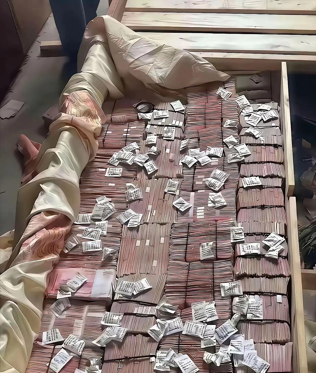 真有这么多钱了记得要放干燥剂。