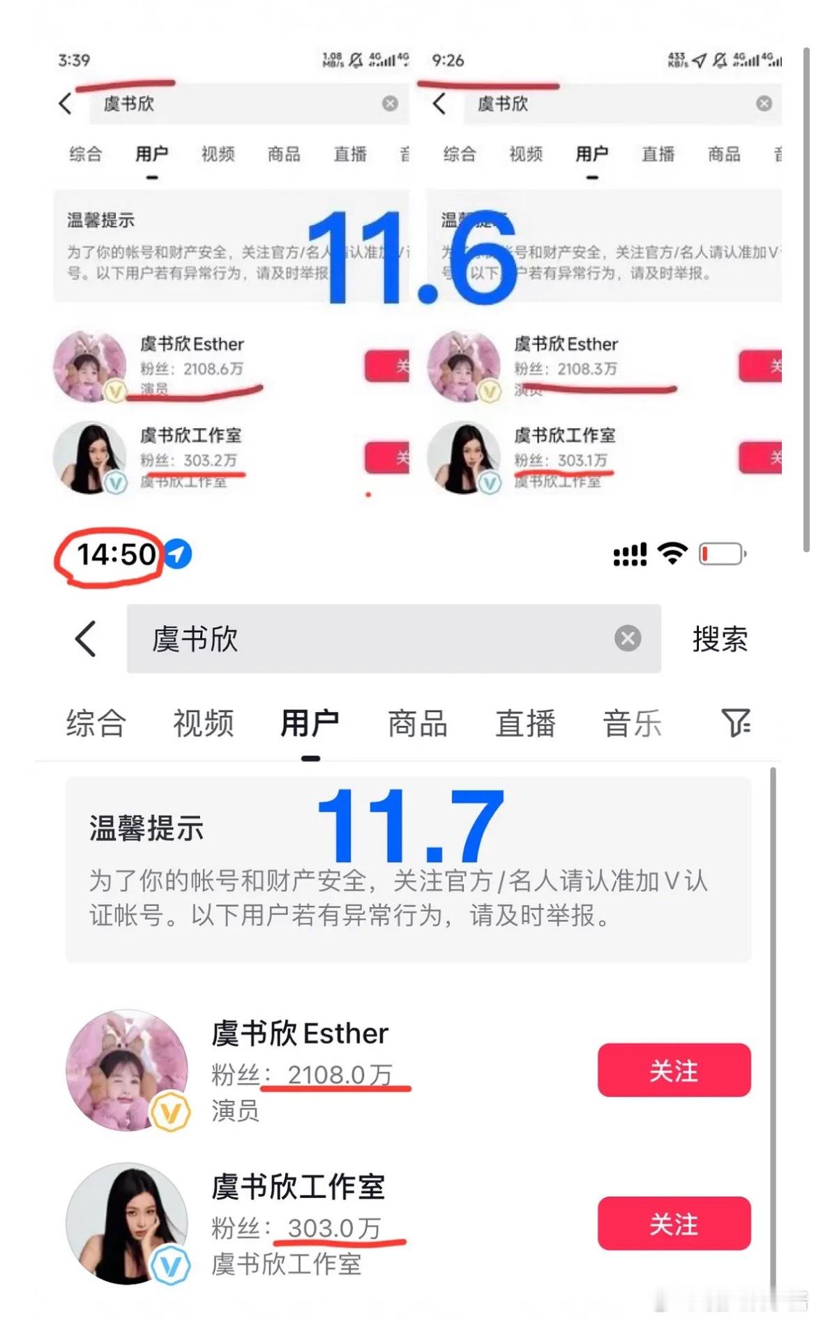 虞书欣生日会怎么还掉粉呢…工作室也跟着掉了。