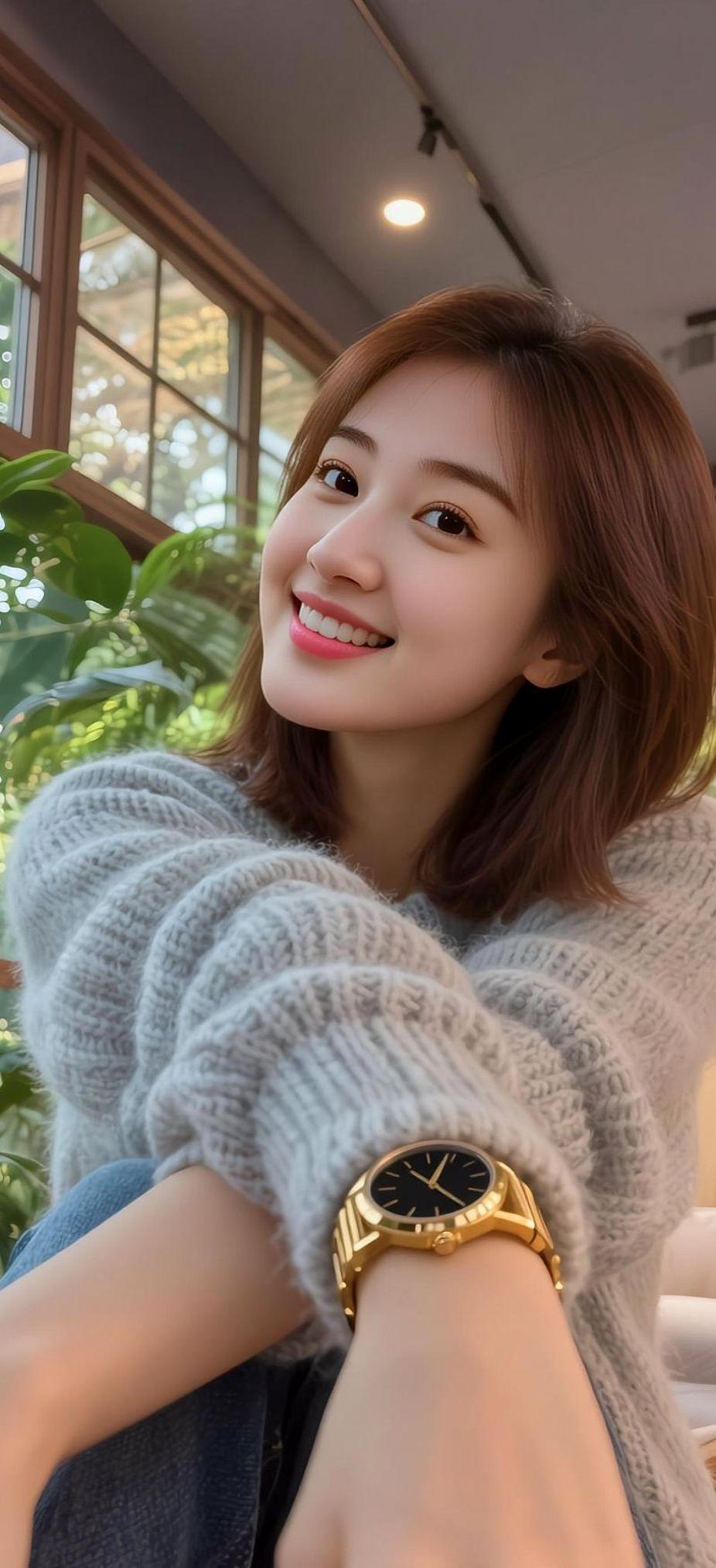 AI浅柔时光室内客厅背景家装背景墙