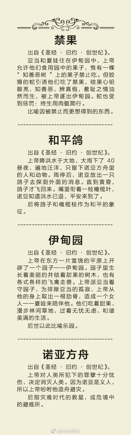 30个常见外国文学典故！你知道几个？大家快来和圆圆一起涨知识啦！