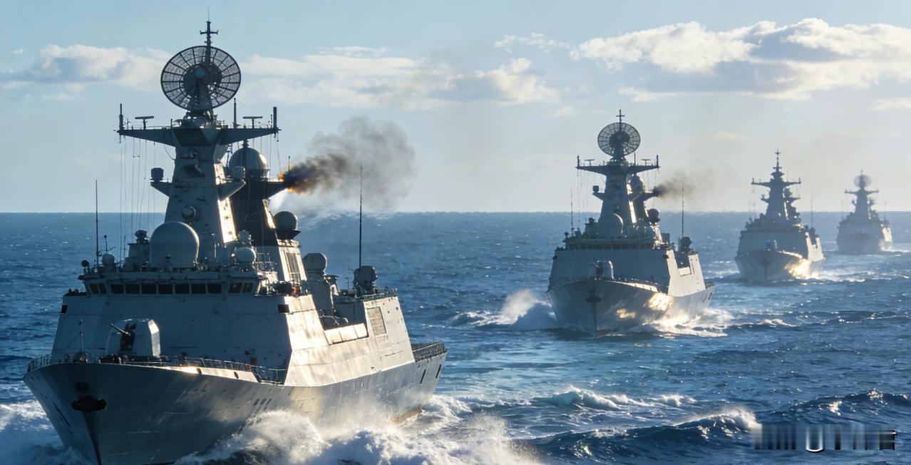 万吨大驱编队南海练兵：练硬远海本领守好海上家门最近，海军一支包含多艘万吨大