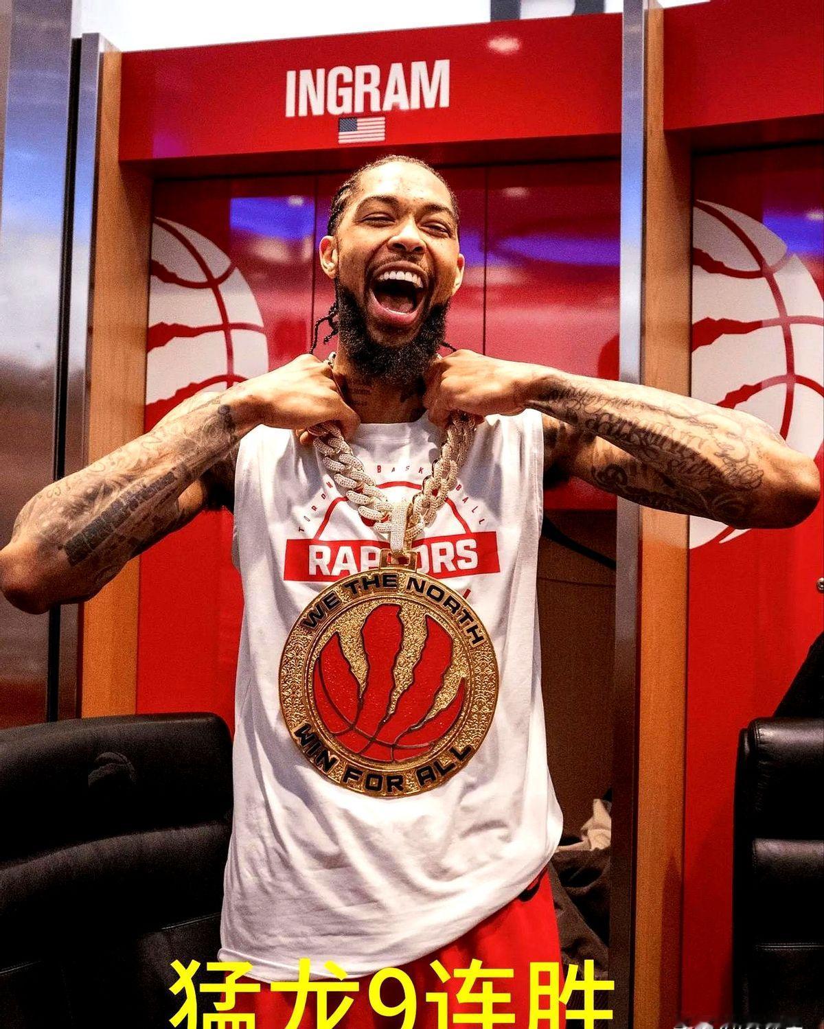 英格拉姆一来，猛龙直接9连胜。真没想到，2024年1月这笔换来西亚卡姆的交易