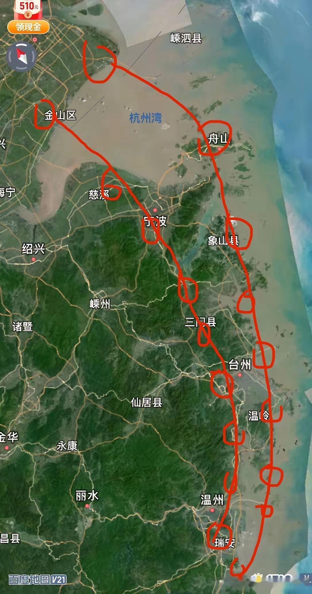 浙江应该建设一条滨海高铁🚄线上海-舟山-宁波东-象山-宁海-临海东-台州东-
