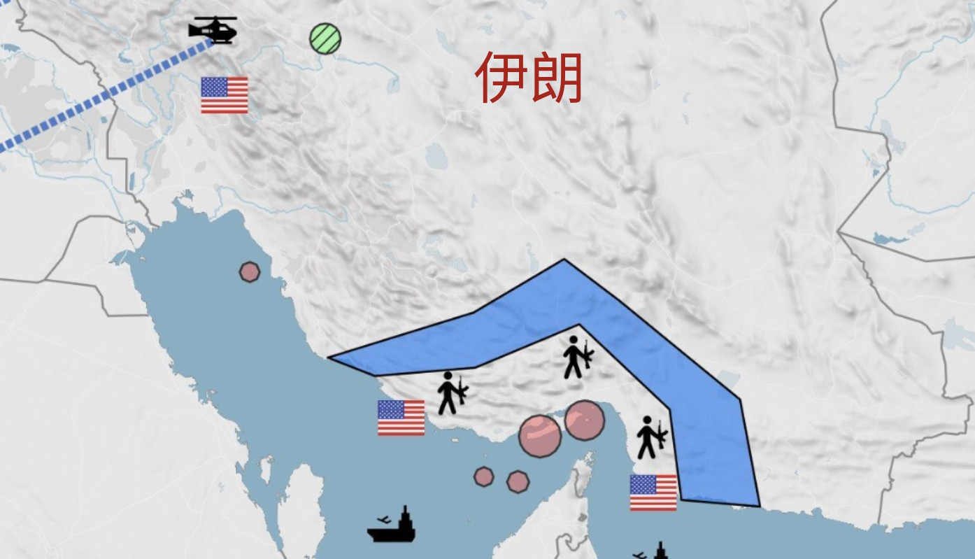 美国为啥打不赢伊朗，原因有三个！①、美国肯定想过占领伊朗霍尔木兹海峡周边的领土，以确保自己对霍尔木兹