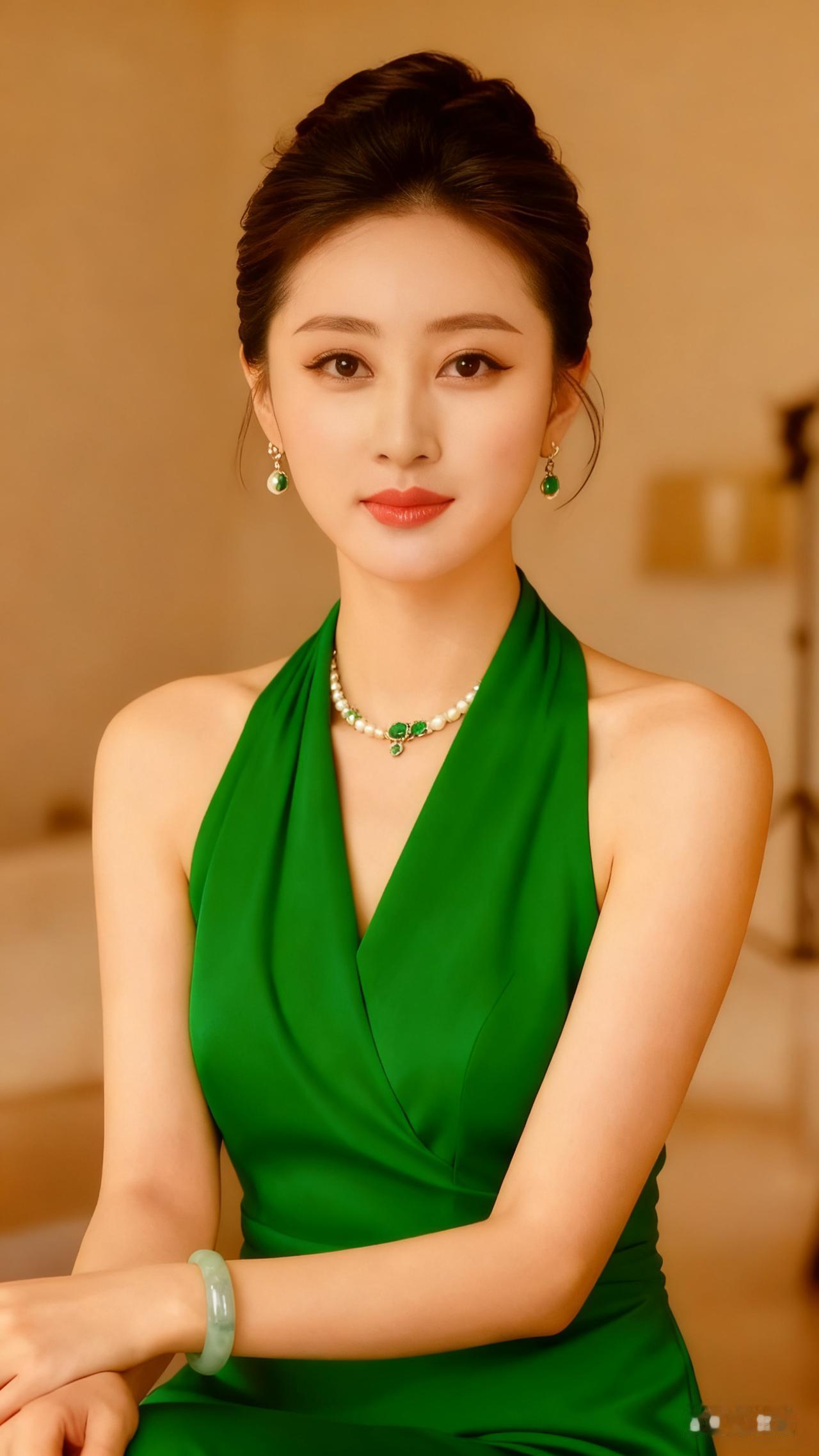 美丽、优雅、端庄。