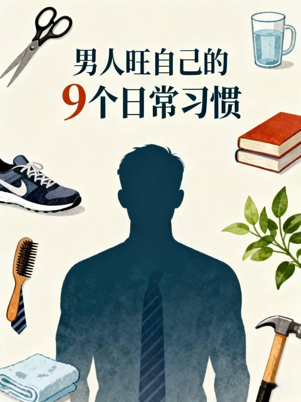 男人想要旺自己，不靠玄学，全是日常养出来的：1、常理发2、多运动3、早睡早