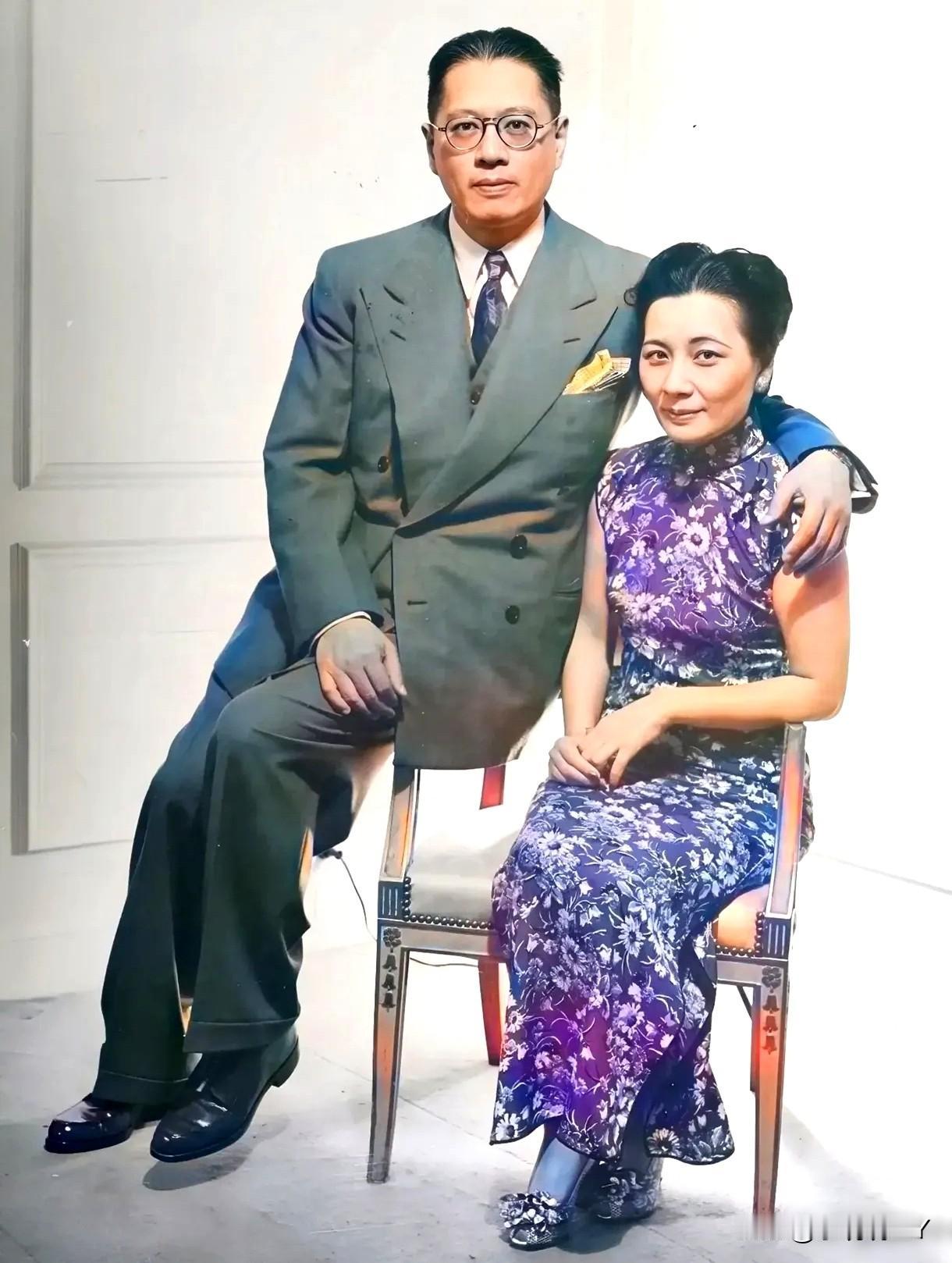 这便是宋子文与宋美龄的真实模样，这而非演戏，也绝非影视剧里的演员，而是1946年