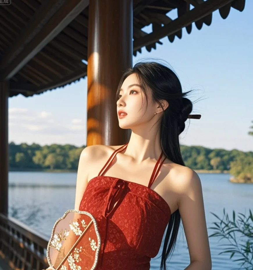 她的美，是含蓄的，也是炽热的