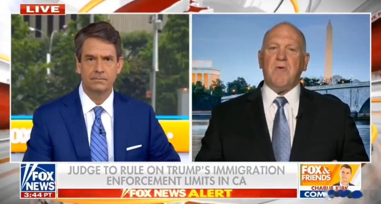 ‼️美国边境沙皇霍曼在福克斯新闻的直播中说：“人们需要明白，ICE