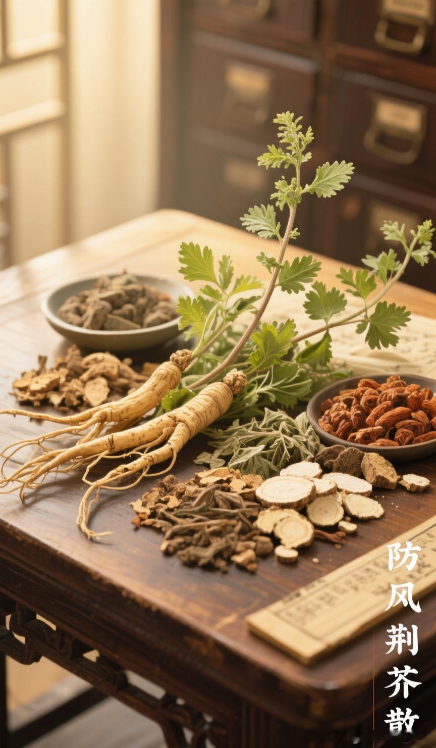 千古名方：防风荆芥散；外疏风邪，内和血气。宋代官修医书《圣济总录》防风荆芥散。组