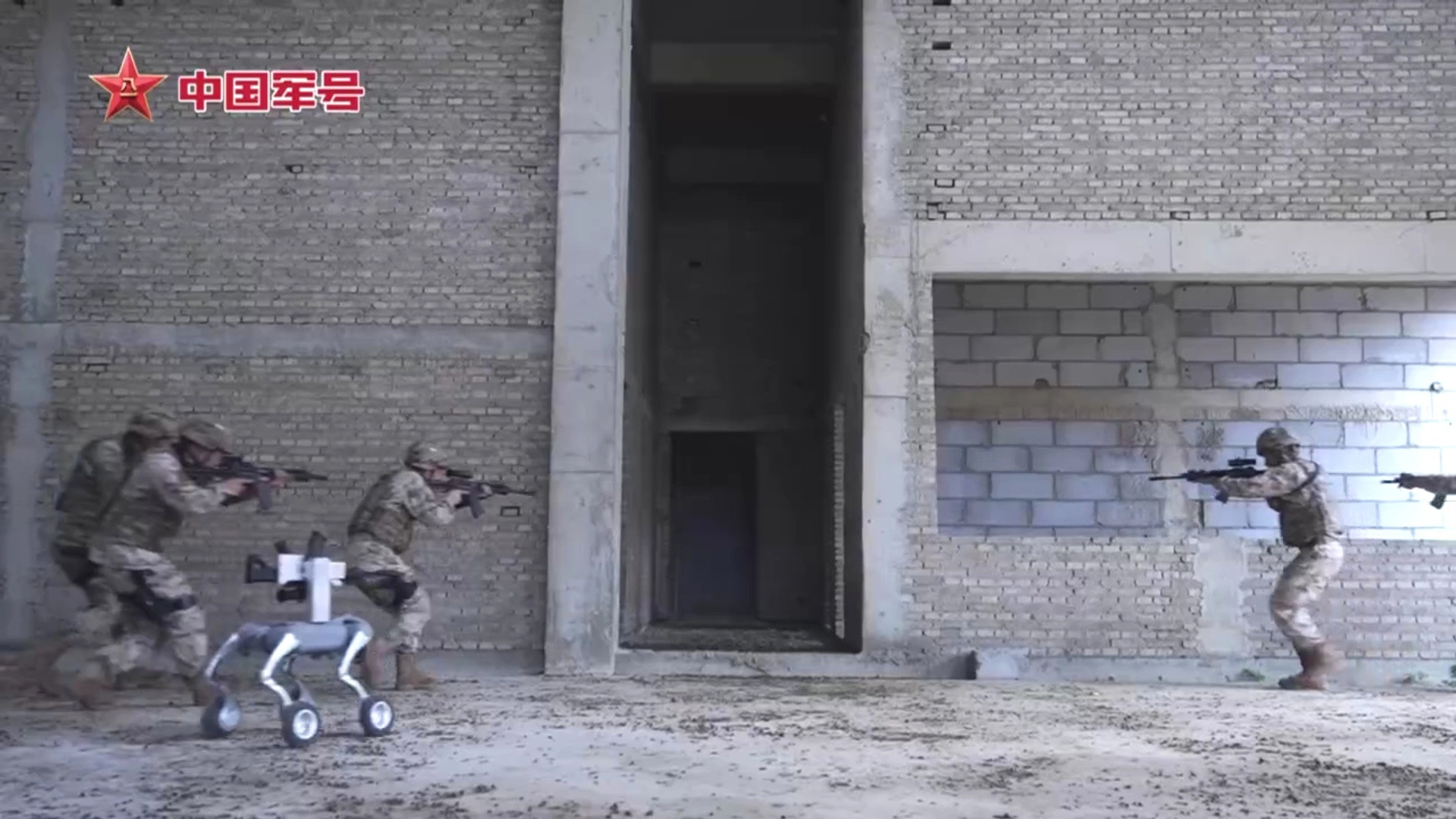 每天认识一件兵器武警机动部队装备的轮足机器狗