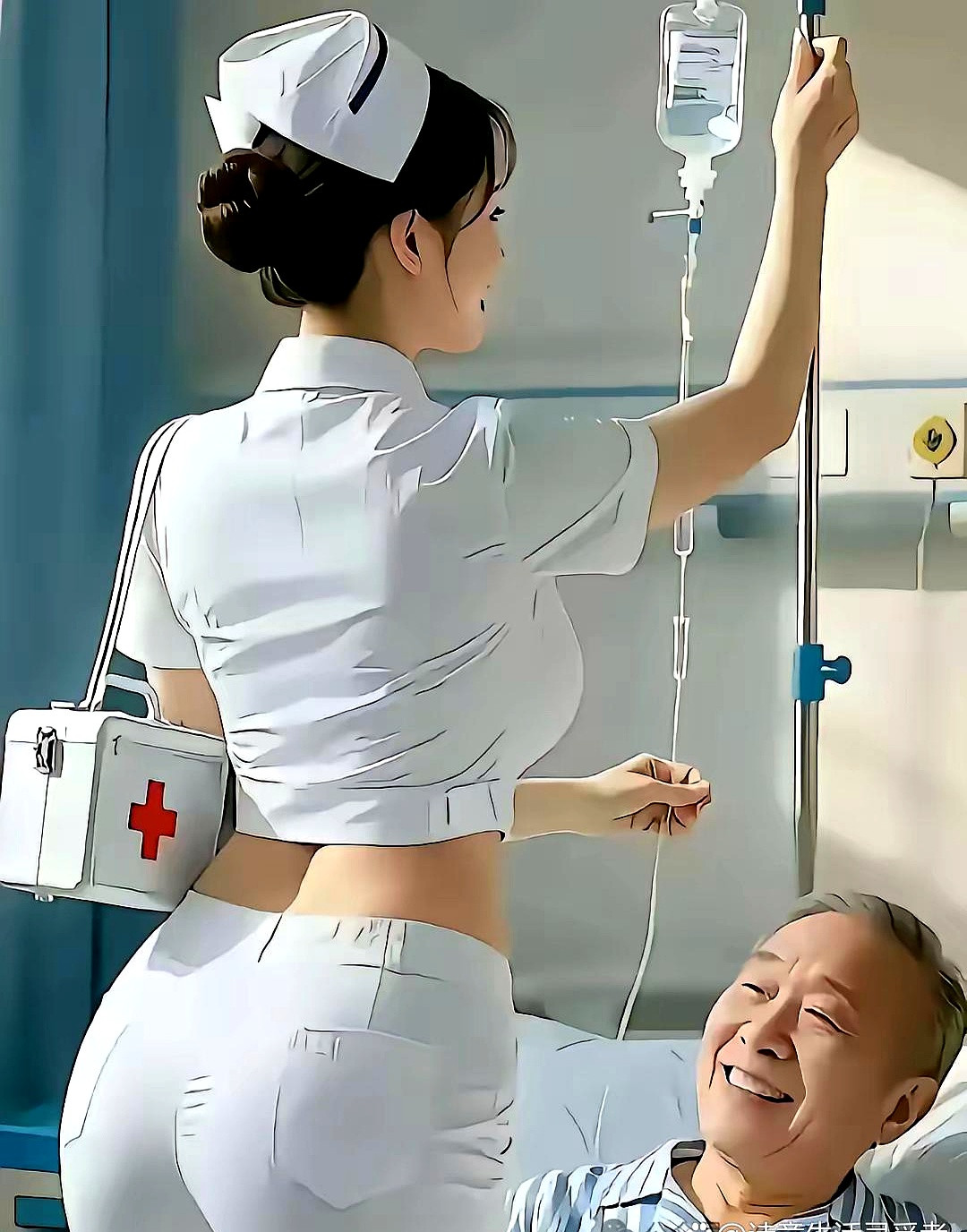 社区医院？扎针就完事了！“护士小姐姐来给我打针，这针打下去，病魔全消散！