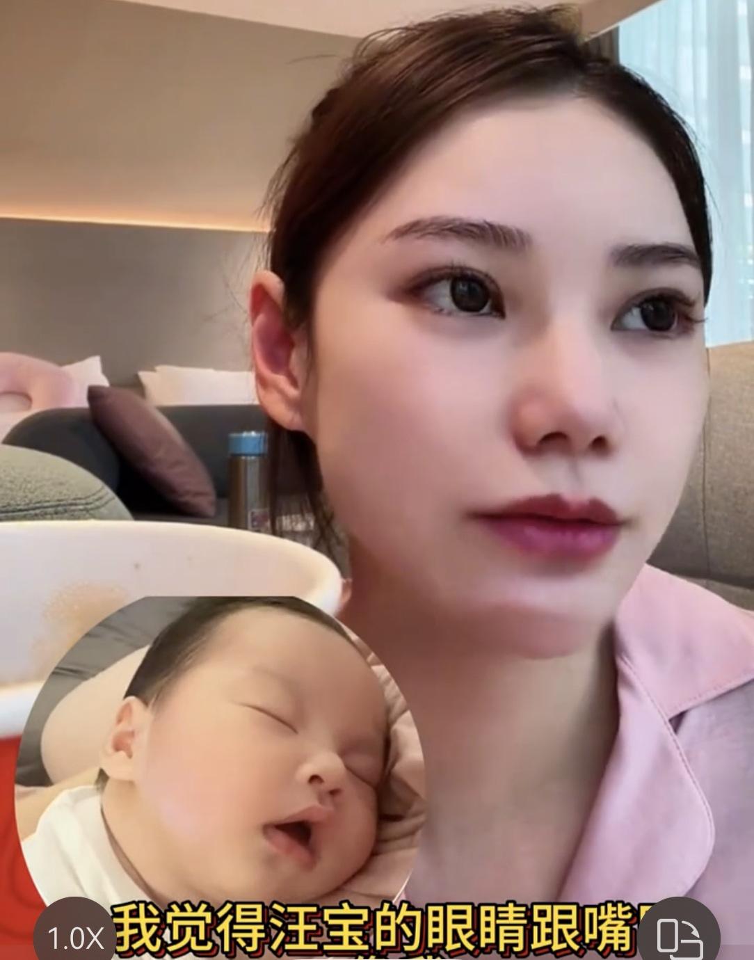 从马筱梅曝光出来的小汪宝网友看出确实喂养得很好，能吃能喝能睡白白胖胖。马筱梅会陪