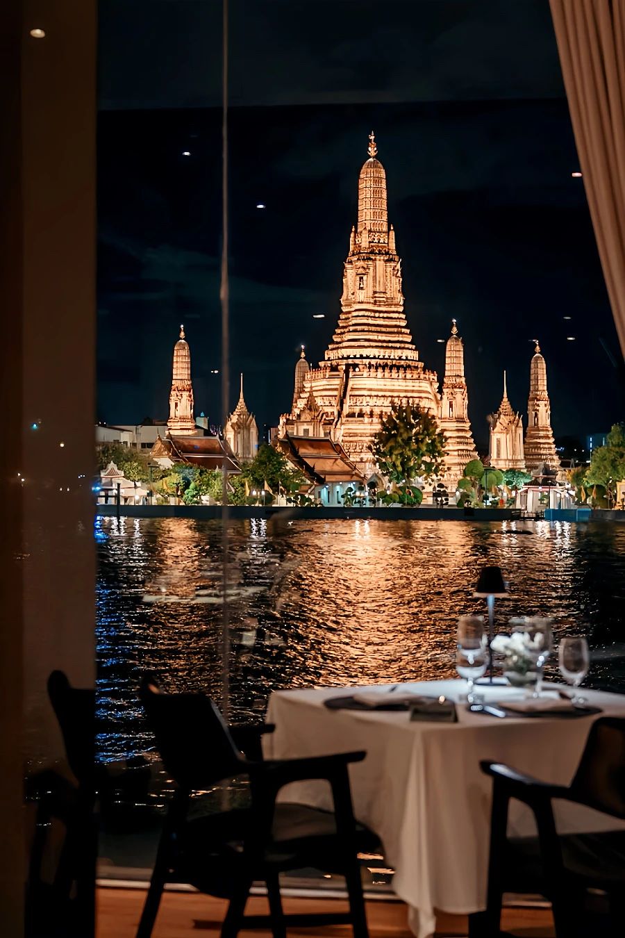 曼谷郑王庙！一定要去的7⃣️家绝美日落餐厅！