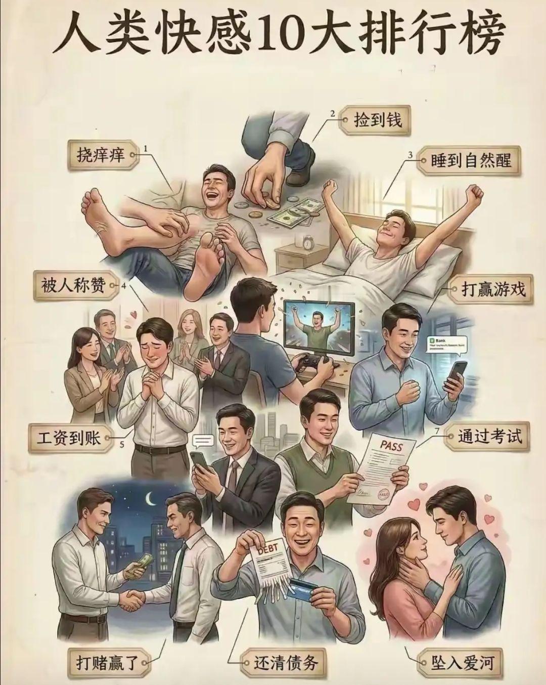 人类快感10大排行榜