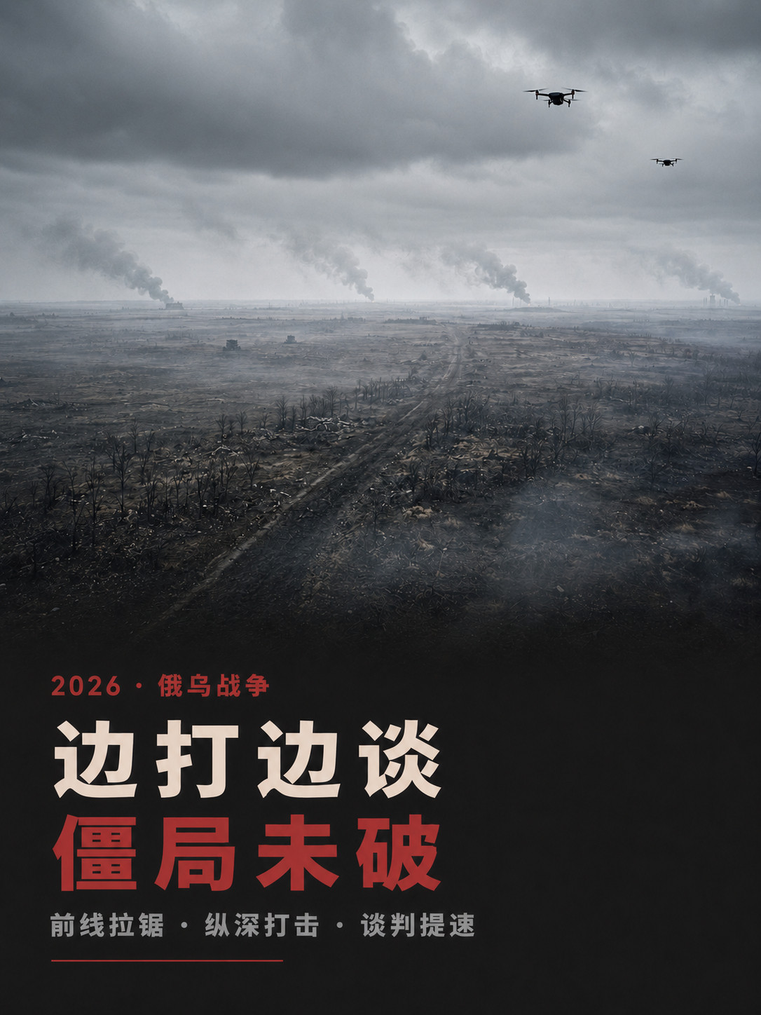 Claude解读2026年俄乌战争局势。2026年上半年：僵局中的多轮谈判与拉锯战上半年，俄乌战场基