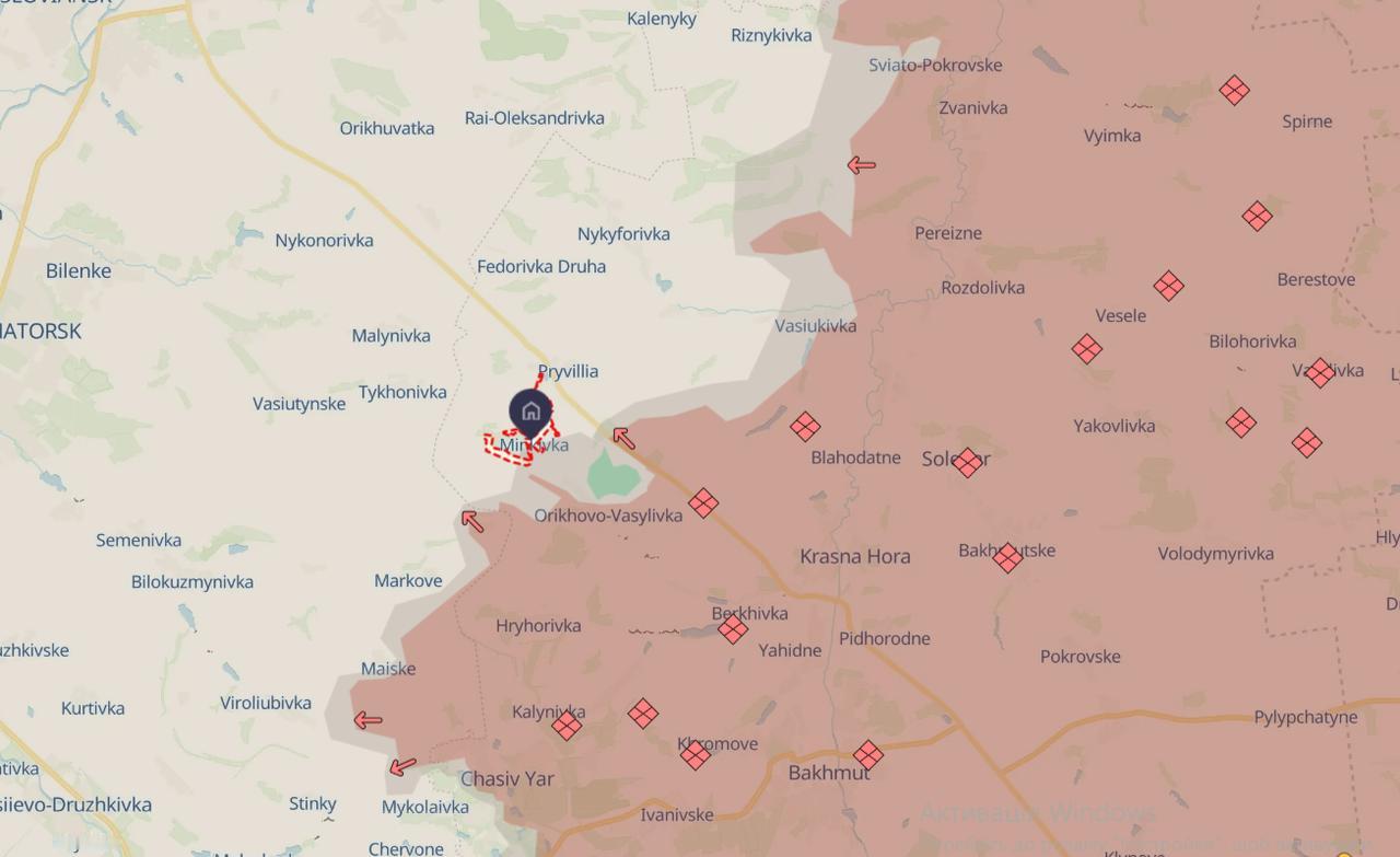 乌克兰顿涅茨克地区的明科夫卡村仍由乌克兰国防军控制。据乌克兰东部武装力量集团Fa