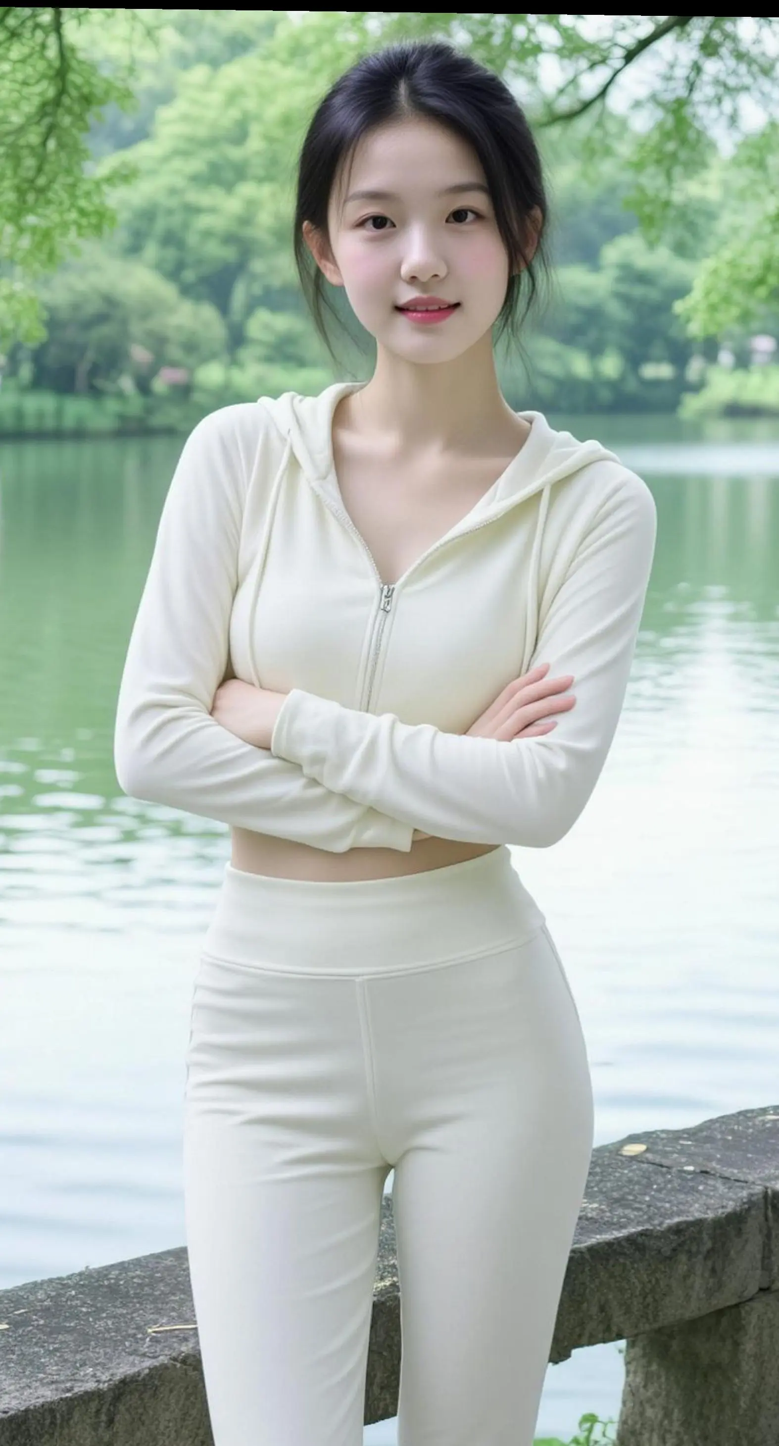 AI青春质感写真 ai创作 运动健身穿搭 户外瑜伽裤穿搭 运动健身女孩穿搭