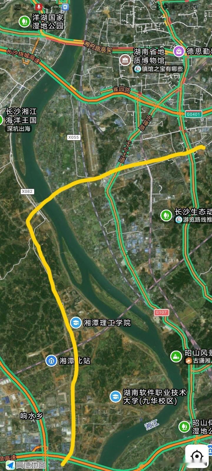 未来暮坪大桥建成通车后，湘潭河西的朋友去长沙河东比现在走易家湾、昭山会更方便，也