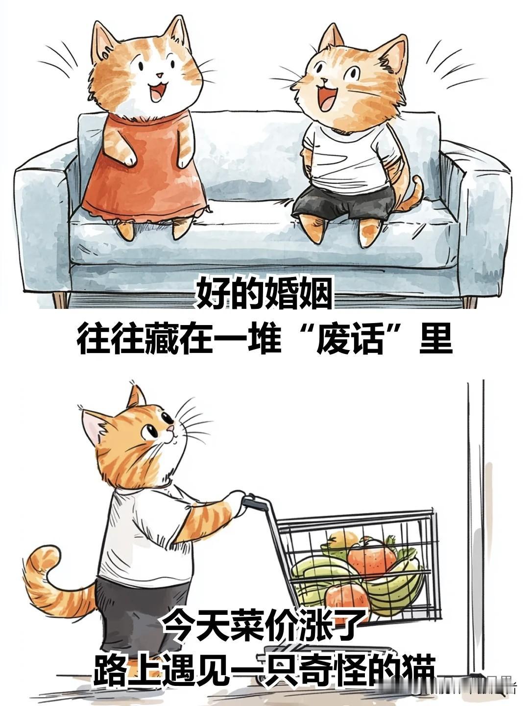 治愈漫画I夫妻之间，废话越多越恩爱日常治愈漫画