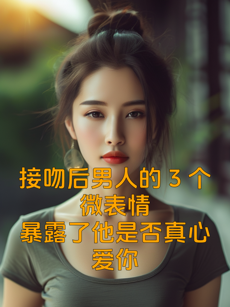 接吻后男人的3个微表情，暴露了他是否真心爱你