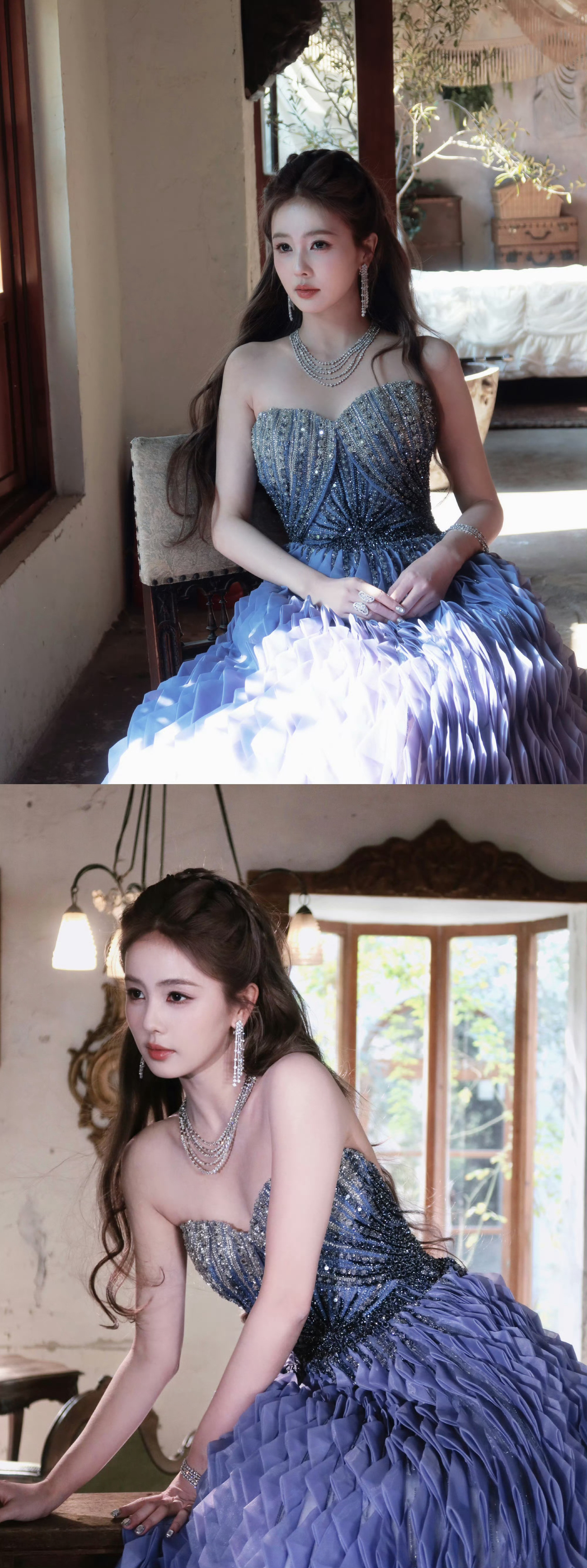 紫色最有韵味了，白鹿你是我真正的神！！美的我不知道天地为何物