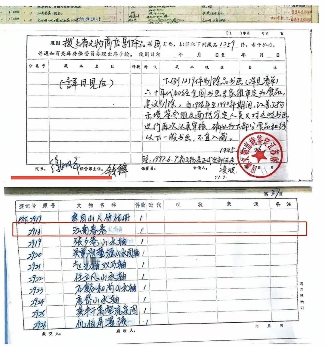 《江南春》事件背后的关键人物露出来一个，这位就是南京博物院原院长徐湖平先生。根据