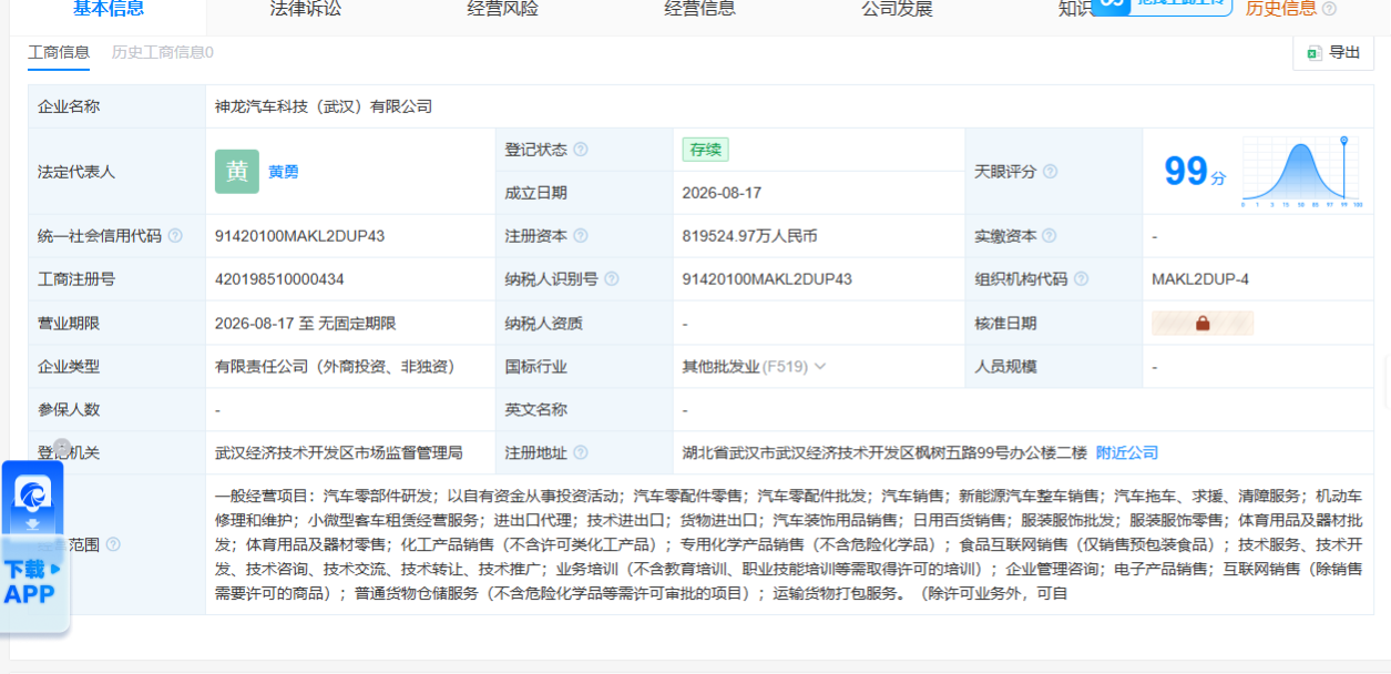 神龙科技注册资本达81.95亿元 神龙汽车电动化转型将有哪些大动作?