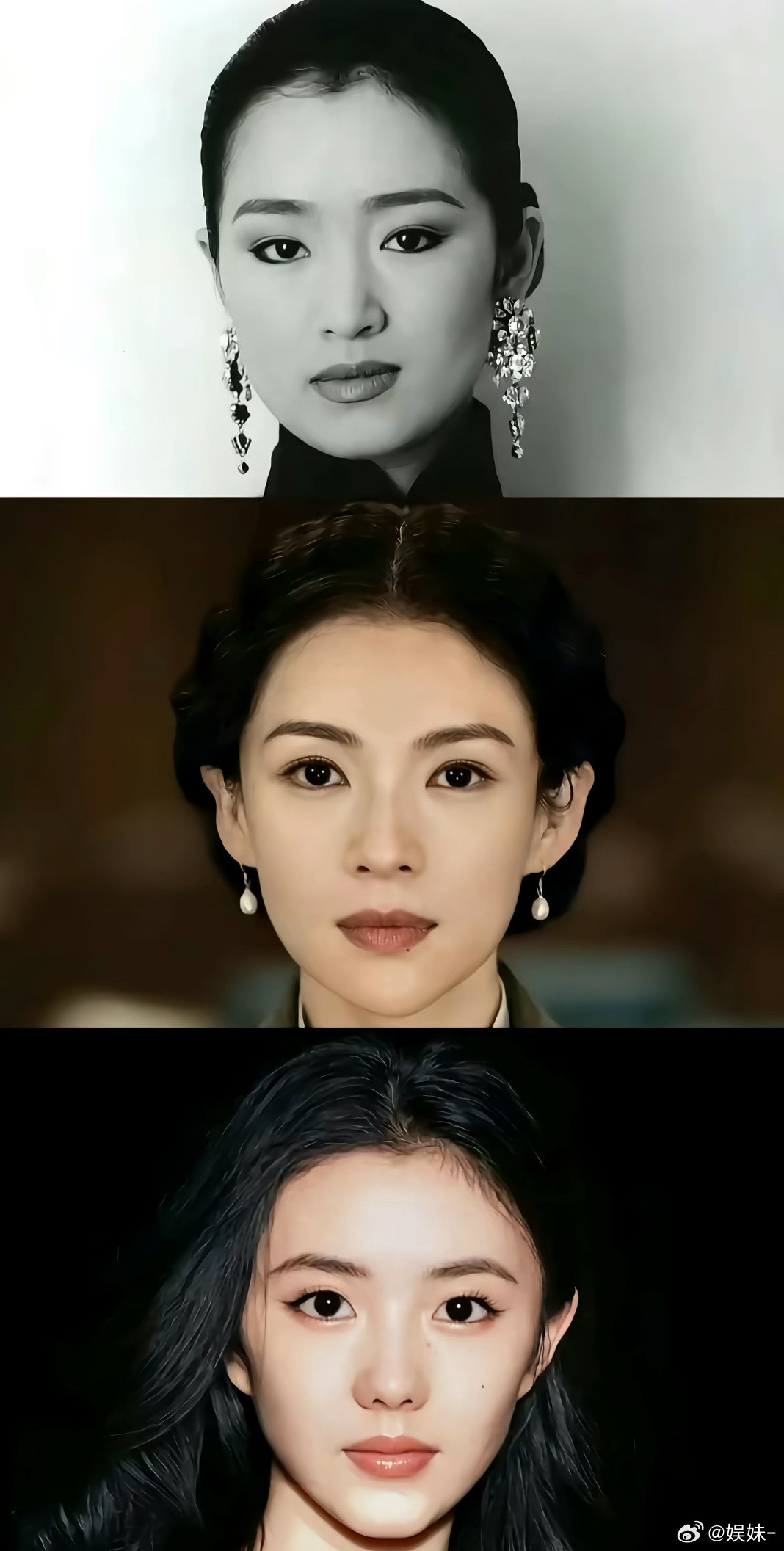 张艺谋严选，浓长眉丹凤眼招风耳美人尖有力度的下巴，太有辨识度了