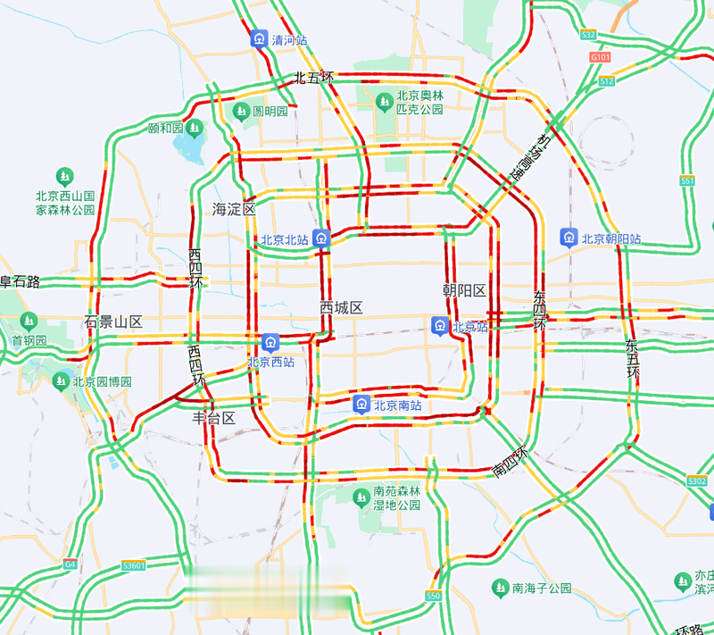 北京: 暴雨黄色预警影响晚高峰出行 专项活动重要出行提示请留意