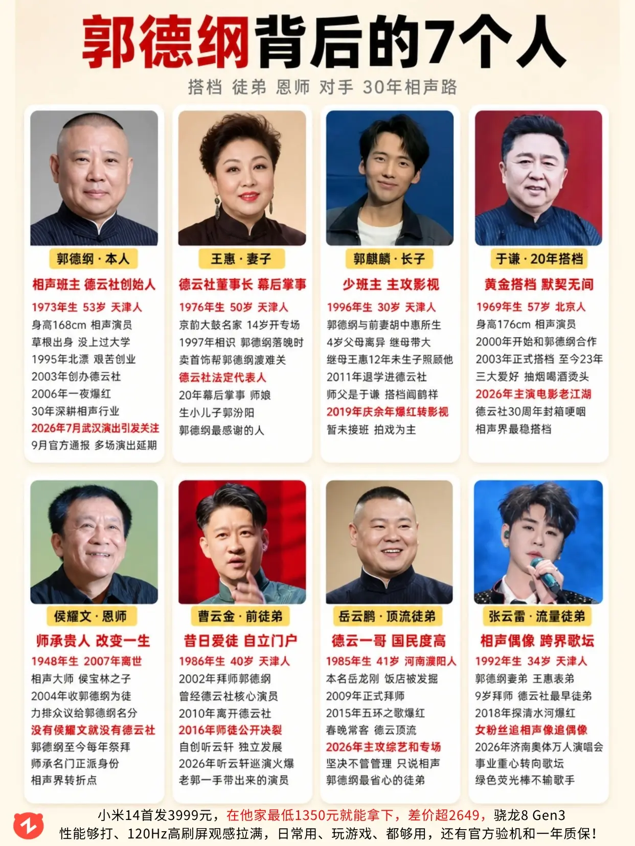 郭德纲的贵人和对手，你都了解吗？