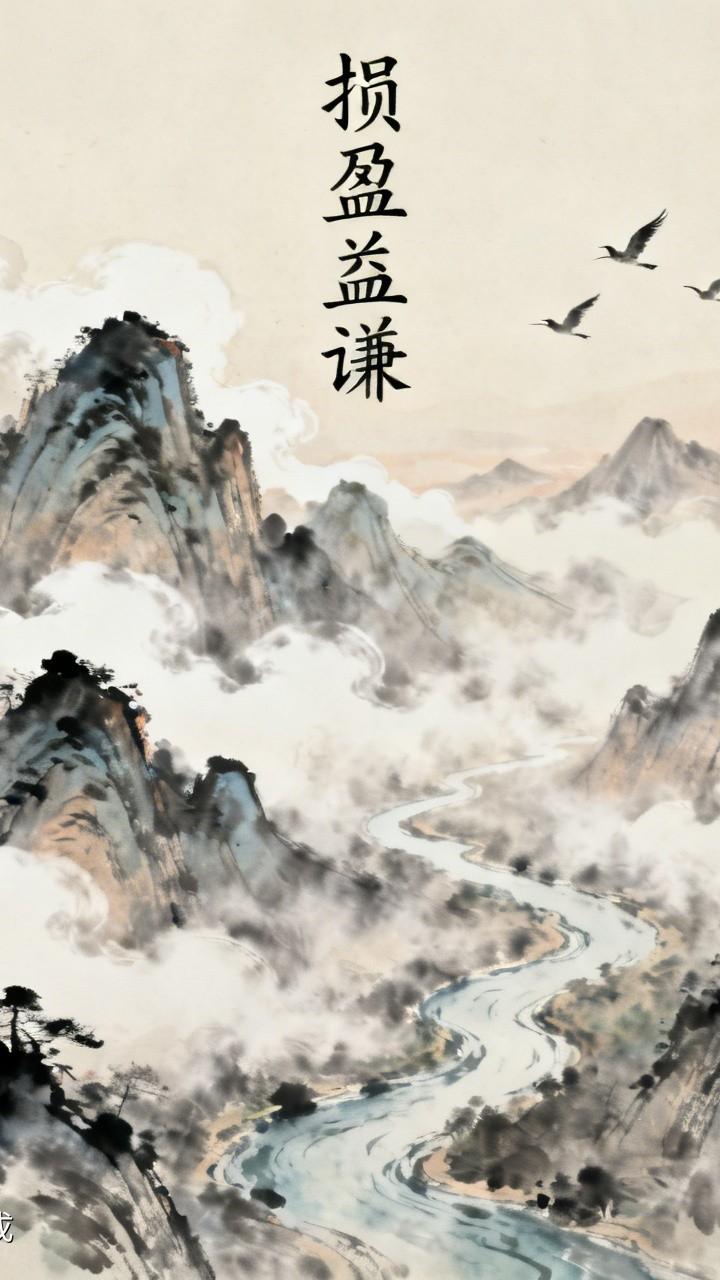 损盈益谦《易经》损益之道云：“损下益上，其道大行。”懂得舍弃，方能收获。行囊太