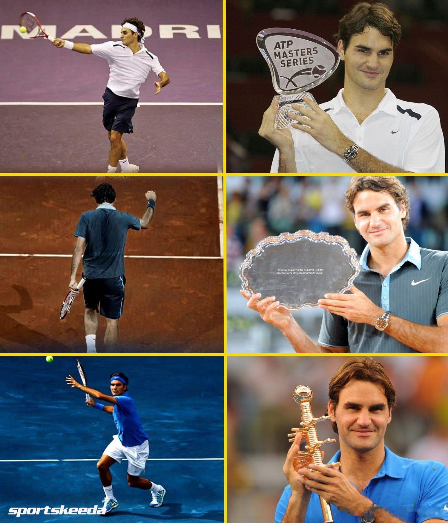 费德勒🇨🇭在马德里独一无二的成就🏆2006—室内硬地🏆2009