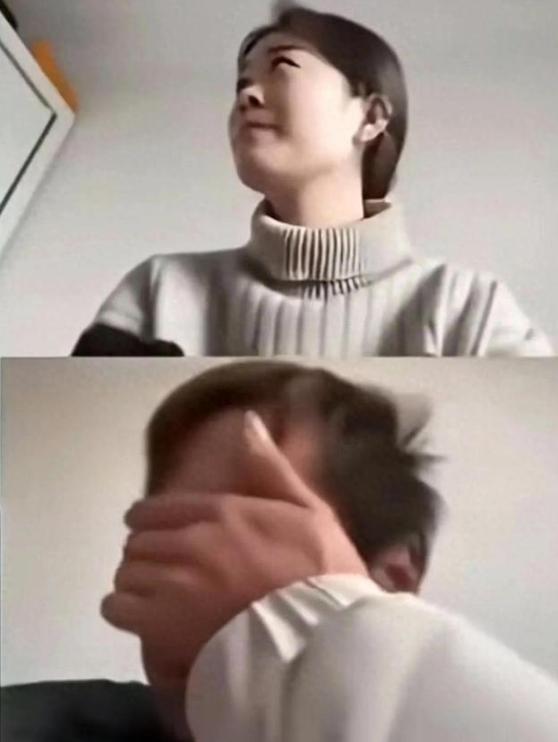 安徽铜陵离婚庭审画面流出：妻子身穿精致毛衣全程控诉丈夫不负责任，丈夫顶着鸡窝头满