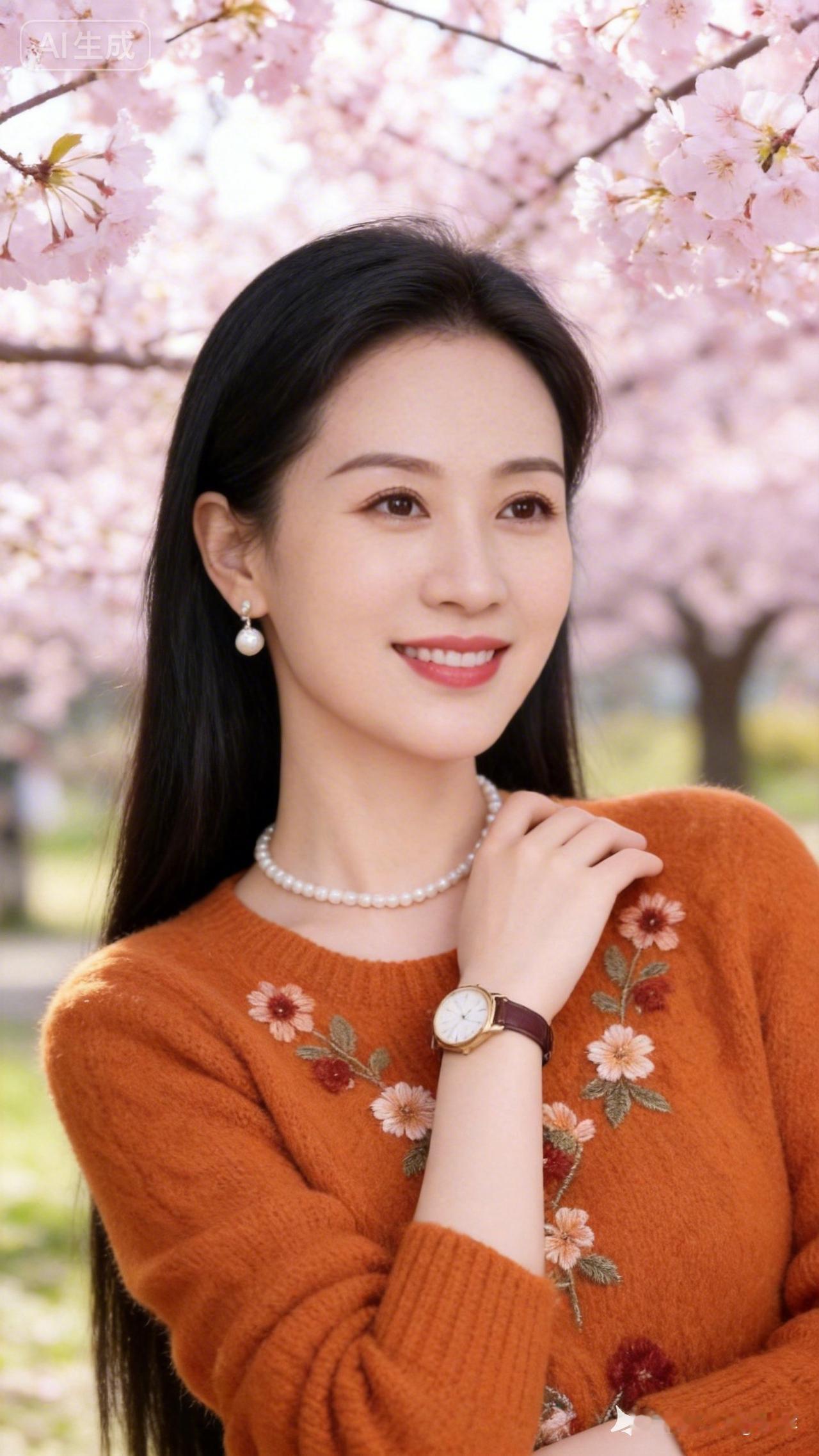 樱花树下，甜美笑容，春日穿搭指南🌸💕