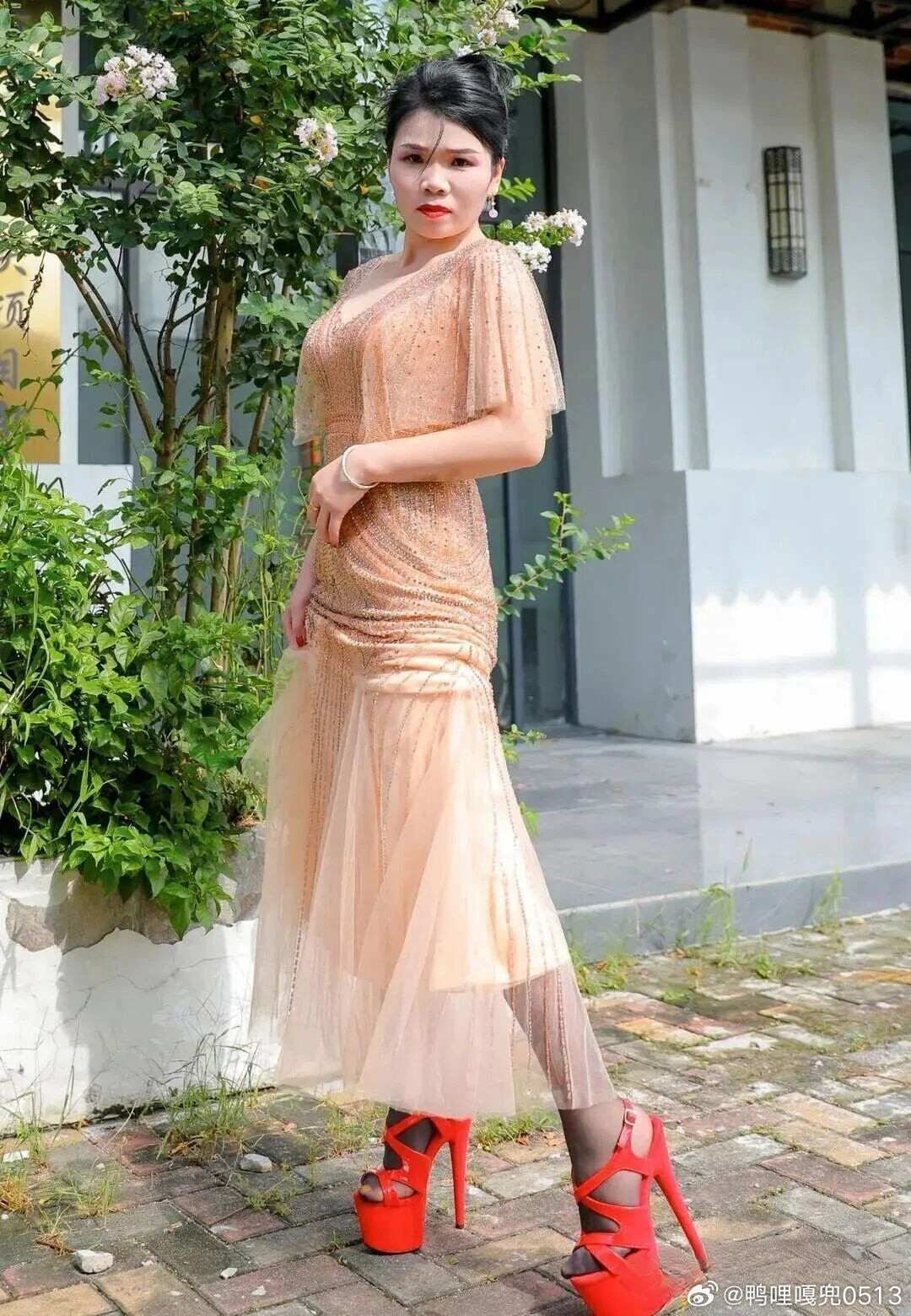 OOTD穿搭分享时尚穿搭今天穿什么ootd飘飘欲仙的香槟色裙子真好看
